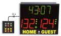 Electronic scoreboard with keys console only for volley, five-players football, basketball scoreboard